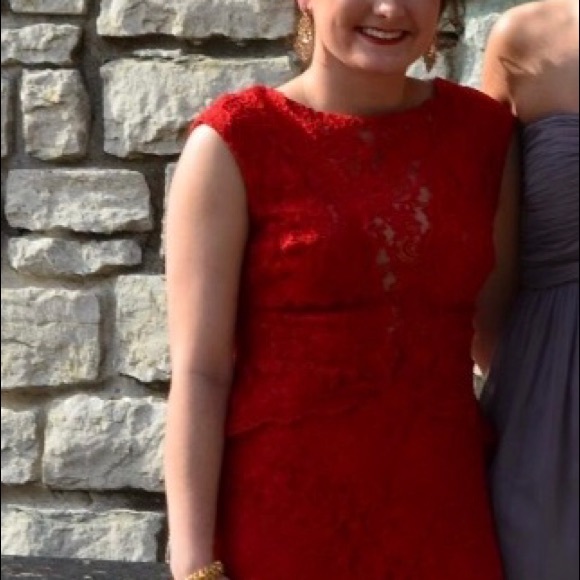 Size 4 Red Ralph Lauren Dress - Picture 7 of 8